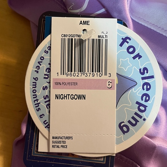 NWT Disney Wish Watch Us Shine Lavender Nightgown Pajamas - Picture 11 of 11